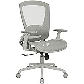 ELABEST T96 Mesh Office Chair,Ergonomic Computer Desk Chair,Sturdy Task Chair- Adjustable Lumbar Support & Armrests,Tilt Function,Comfort Wide Seat,Swivel Home Office Chair