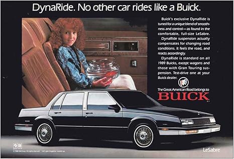 Amazon Com Relicpaper 1989 Buick Lesabre Dynaride No Other Car Rides Like Buick Print Ad Posters Prints