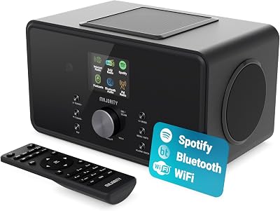 MAJORITY Bard Bluetooth Internet Radio with DAB+ 100W 2.1 Speakers