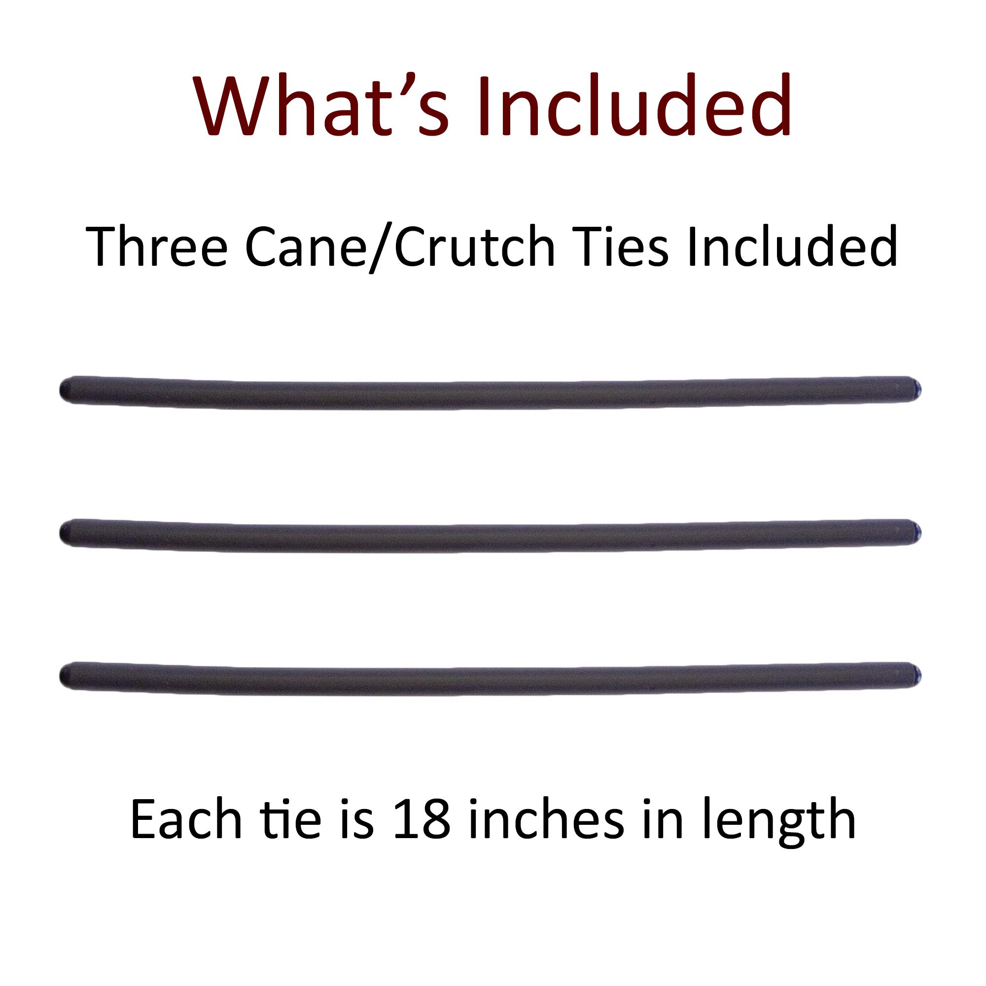 Crutcheze Cane Holder 3 Pack - Holds Canes Within Reach - Walking Stick Holder - Crutches & Cane Accessories for Mobility Scooter - Walker Accessory