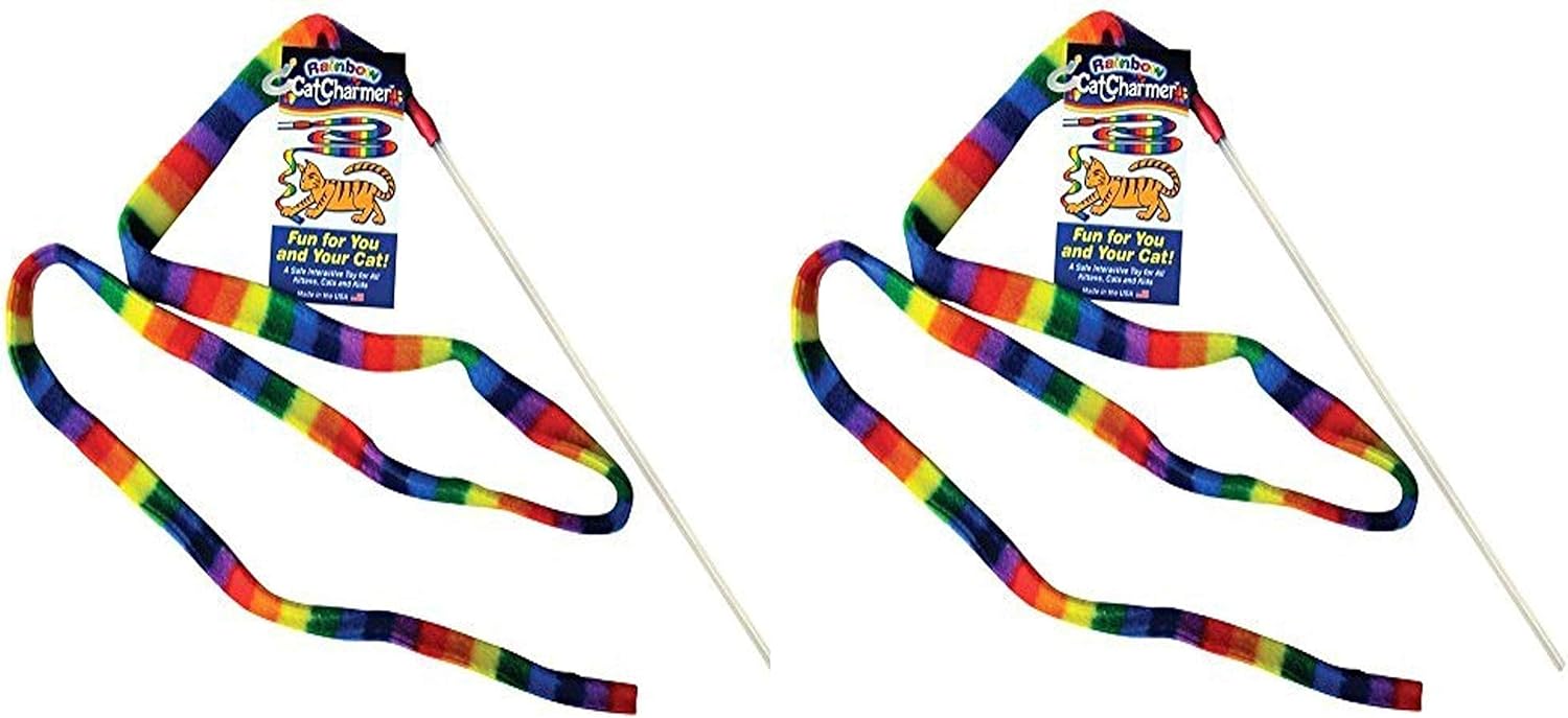 Pet Supplies : Cat Dancer Products Rainbow Cat Charmer : Catnip Toys : 