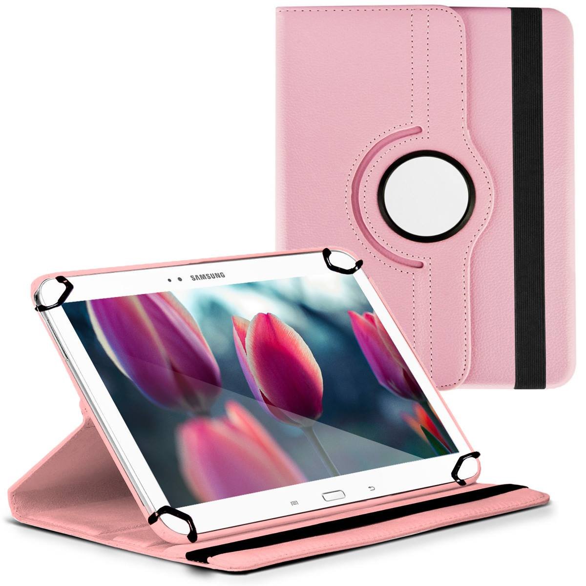 Premium Universal Case for Tablet PC/ASUS Transformer Pad (TF103 °C) 10 Inch Swivel Holder/Stand Function Protective Leather Case Flip Case, Cover, Blue pink pink 10 Zoll