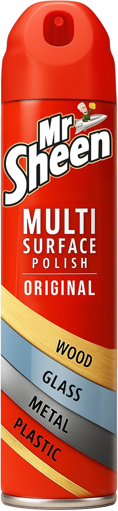 Mr Sheen Multi Surface Polish Spray Original 250ml Wood Plastic Glass Metal