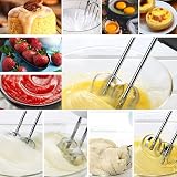 Leaflai Hand Mixer 7 Speeds Turbo Boost 4 Stainless Accessories White view 6