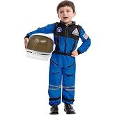 Spooktacular Creations Astronaut Costume with Helmet, Space Suit for Toddler, Kids Astronaut Halloween Costume for Cosplay