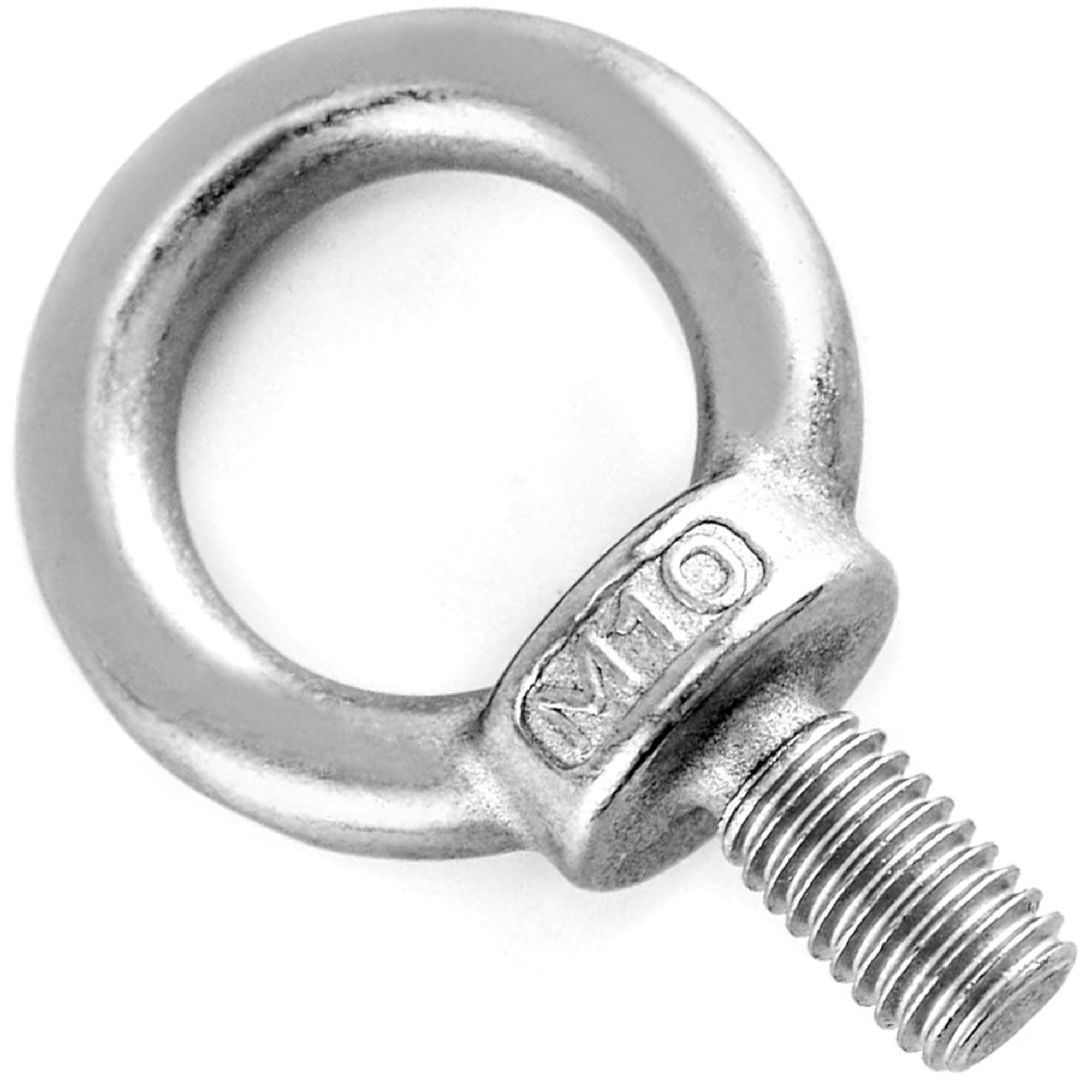 M10 Lifting Eye Bolt (Pack of: 10) Heavy Duty Lifting Ring Eye Bolts Male Screw Thread, Ring Shape Eyebolts DIYUK