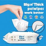 Petkin PetWipes Big n Thick 100 Wipes For Dogs Cats Eye Face Ears Body view 4