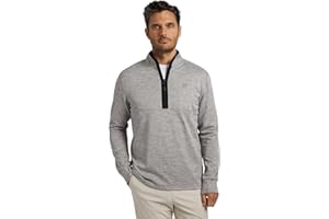 Chaps Men’s Quarter Zip Sweater - UPF 50+ Lightweight Dry Fit Sweater Fleece Golf Pullover for Men (S-XXL)