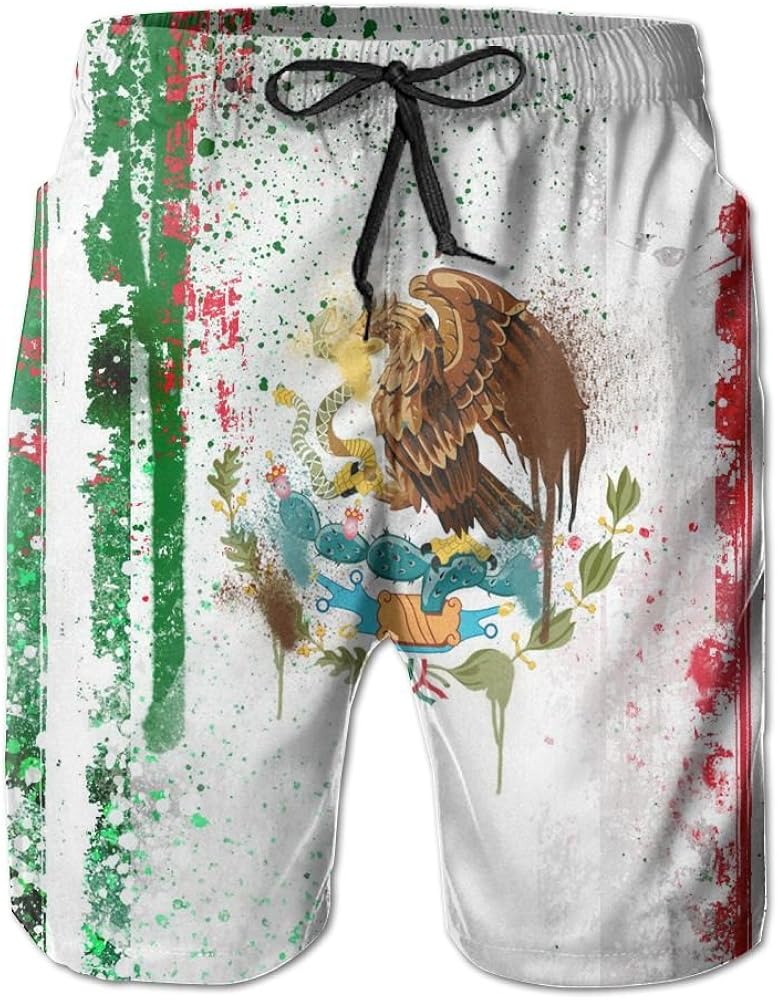 Mexican flag swim trunks Clearance