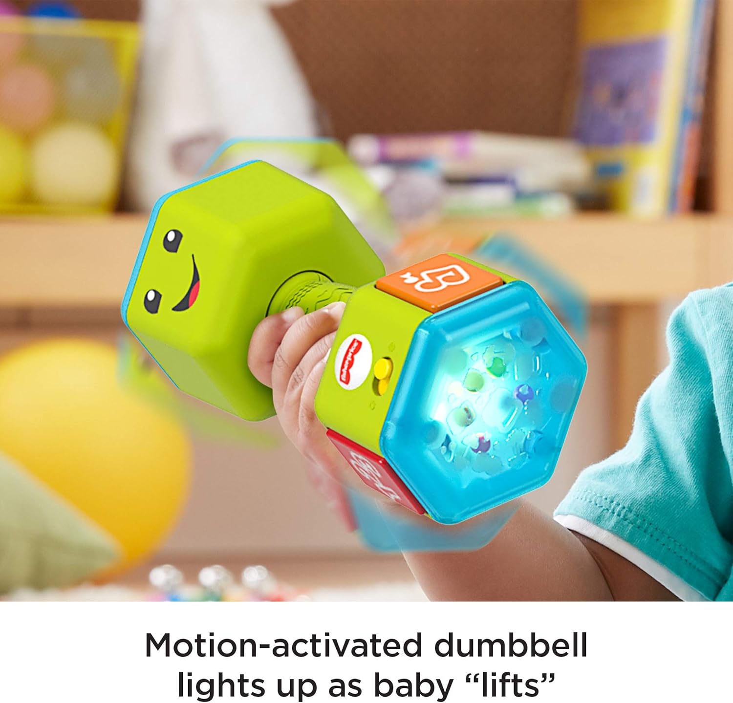 dumbbell rattle fisher price