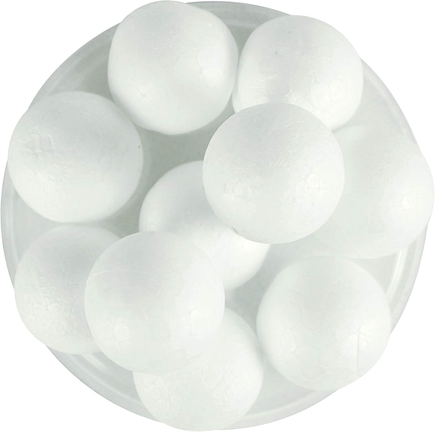 Lot De 10 Boules Polystyrène 3 Cm - Ignifugé M1, Pour Décoration, Bricolage, Loisirs Créatifs - 9