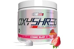 EHP Labs OxyShred Pre Workout Powder – Thermogenic Energy & Fat Metabolism Support for Women & Men – Caffeine Preworkout for 