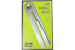 2 Lot Manufacturer Haag Engineering Part Number 43239-198119 4/09 Shingle Gauge, Includes a key card with Haag Company information and basic instructions.