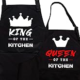 ZOORON Mr & Mrs 2-Piece Kitchen Aprons Set - Anniversary & Wedding Gifts for Couples