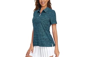 Viracy Womens Golf Shirt UPF50+ Sun Protection Short Sleeve 1/4 Zip Up Polo Workout Tops Fast Dry Fit Moisture Wicking