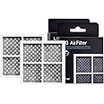 LG OEM Refrigerator Air Filter Replacement (2 Pack) - Compatible with LG LT120F, Kenmore Elite 46-9918, ADQ73214402, ADQ73214