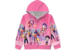 GENERIC Girls Hoodies Demon Hunters Sweatshirts K Pop Fashion Cute Cartoon Graphic Rumi Mira Zoe Long Sleeve Zipper Jacket Hoodied