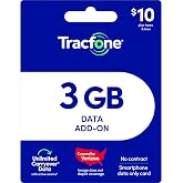 Tracfone $10 Data Card: 3GB High-Speed Data Add-On (Smartphone Plans Only) [Physical Card]