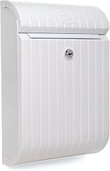 TATAY Mailbox Piccolo Modern Design White Plastic Anti UV 25.2x11.5x37.7 view 2