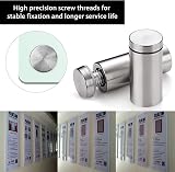 TangCai 24Pcs Stainless Steel Glass Standoff Fixings 12x25mm Wall Mounts view 4