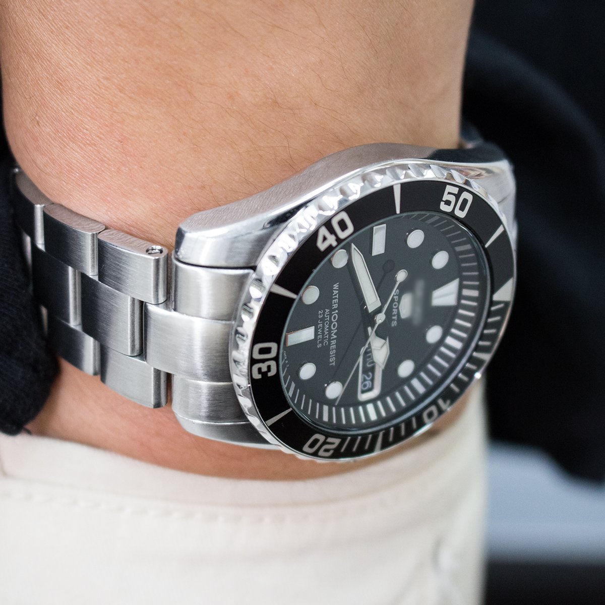 Seiko Snzf17 Bracelet 22mm Super Oyster Watch Bracelet For Seiko