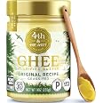 4th & Heart Original Grass Fed Ghee, Clarified Butter, 9 oz. | 100% Butterfat, Pasture-Raised, Supports Gut Health, Lactose &