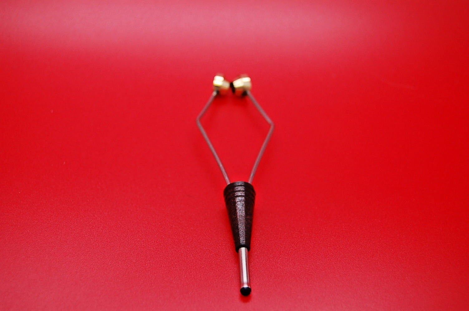 Produtti Ceramic Bobbin Holder with Wooden Grip, Fly Tying, Fly Fishing