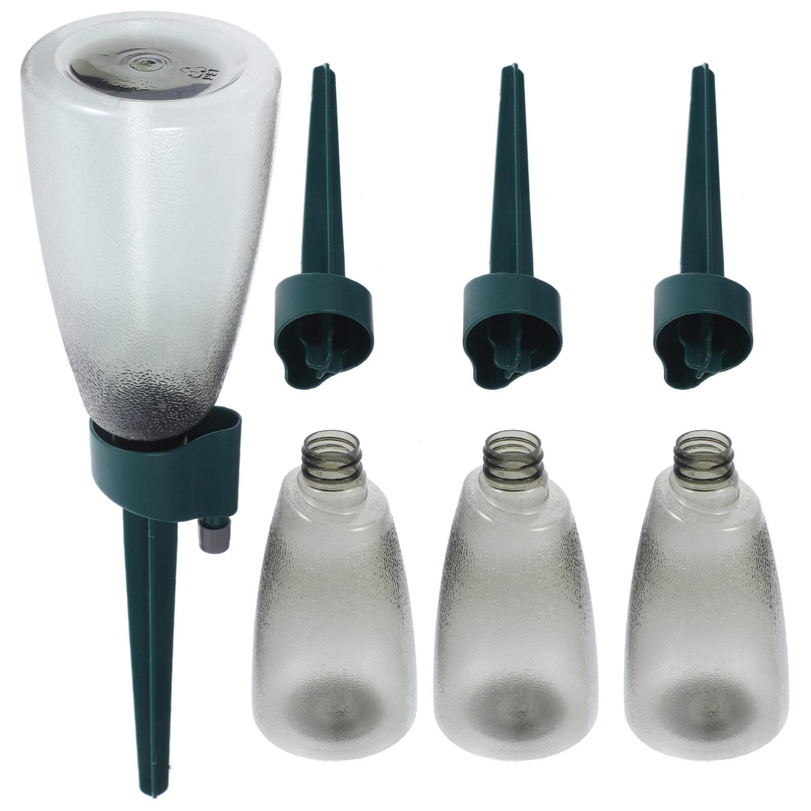 4 PACK Self Watering Plant Spikes Plant Watering Devices Automatic Self Watering Spikes, Dripper Spike Self Watering System - Slow Release for Plant Waterer in Vacation Watering Solution