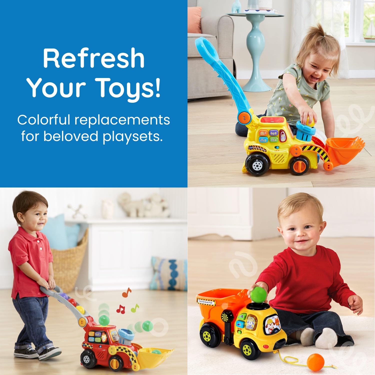 Botabee Set of 5 Multi-Colored Replacement Balls for Ball Popper Toys in Assorted Colors - Vibrant and Durable Plastic