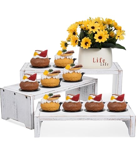 Nesting Display Riser Party Decor Wooden Riser Set Wood Nesting Display Risers - 3.5in Deep ...
