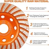 BRSCHNITT 115mm Diamond Turbo Cup Wheel for Concrete Granite Stone view 4