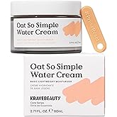 KraveBeauty Oat So Simple Water Cream – Korean-Inspired Daily Moisturizer, Hydrating & Soothing, Oat & Squalane, Vegan & Cruelty-Free, 2.7 fl oz