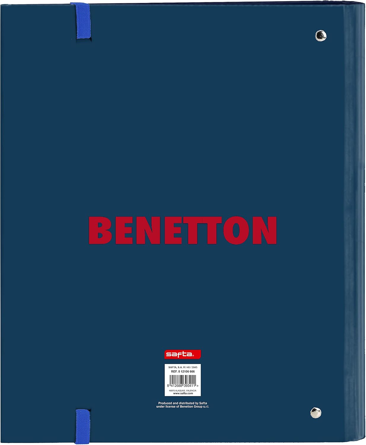 BENETTON SPRING - Ordner mit 4 Ringen, 35 cm, mit 100 A4-Blättern, ideal für Kinder verschiedener Altersgruppen, bequem und vielseitig, Qualität und Widerstandsfähigkeit, 27 x 3,5 x 32 cm, Himmelblau BENETTON SPRING - Ordner mit 4 Ringen, 35 cm, mit 100 A4-Blättern, ideal für Kinder verschiedener Altersgruppen, bequem und vielseitig, Qualität und Widerstandsfähigkeit, 27 x 3,5 x 32 cm, Himmelblau