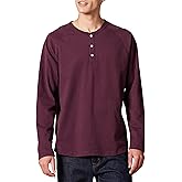 Amazon Essentials Long Sleeve Shirt for Men, Regular-Fit Henley, Available in Big & Tall