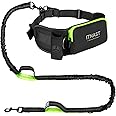 ITNAST Hands Free Dog Leash for Medium Large Dogs, Waist Support Padded Bungee Dog Running Leash with Reflective Stitching fo