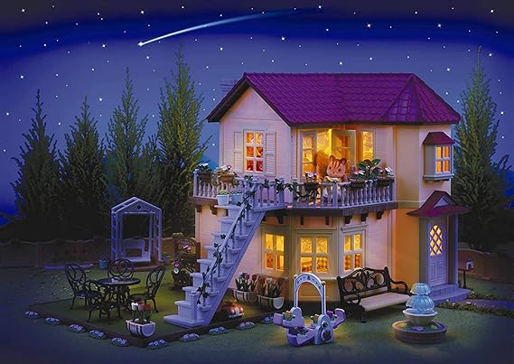 city house with lights gift set