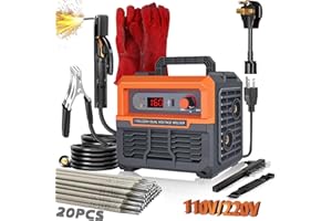 Hpoouo 20PCS Rods 160A Welder Machine 110V/220V Dual Voltage, Upgrade USB IGBT Inverter Stick Welder, Small Portable Welding Machine with Hot Start Arc Force Anti-Stick, for 1/16"-1/8" Rod ARC Welder