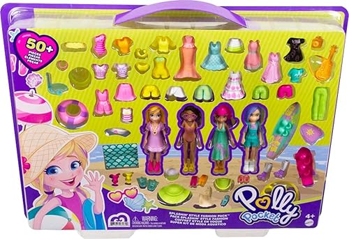 Polly Pocket Travel Toy Playset with (3-inch) Dolls 50+