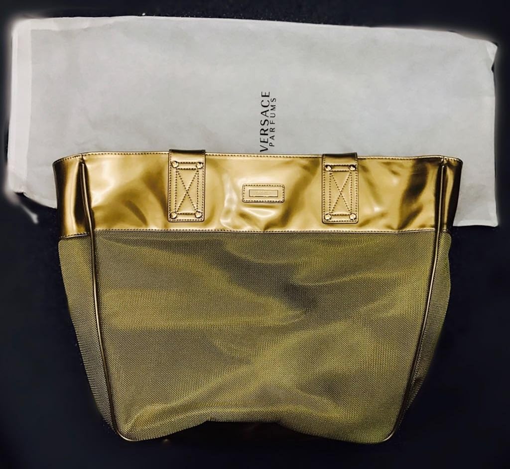 versace parfums bag gold