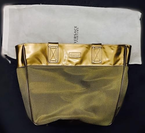 versace parfums gold bag