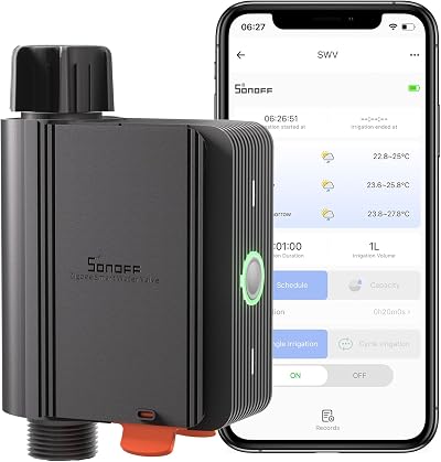 SONOFF Zigbee 3.0 Irrigation Timer, Smart Garden Watering System
