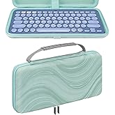 TOCCOOL Keyboard Travel Case, Hard Shell Protective Case Compatible with Logitech Pebble Keys 2 K380s / Logitech K380 Case (Lake Blue)
