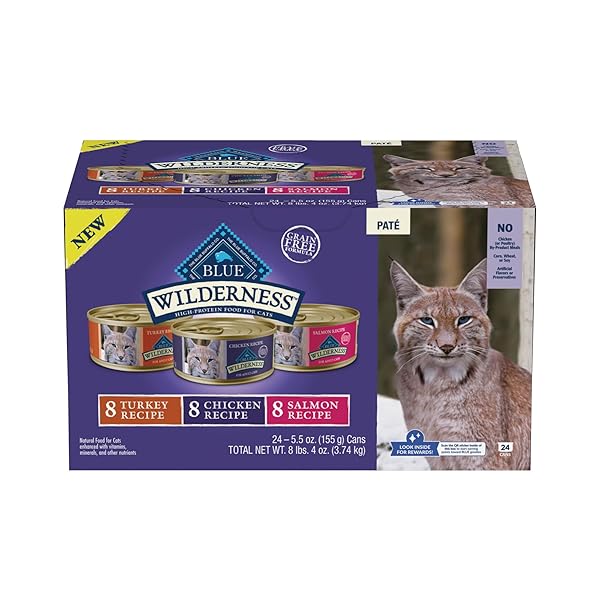 BLUE BUFFALO WILDERNESS HIGH PROTEIN, NATURAL ADULT PATE...