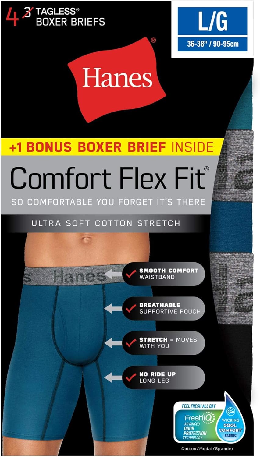 hanes comfort flex fit ultra soft cotton stretch