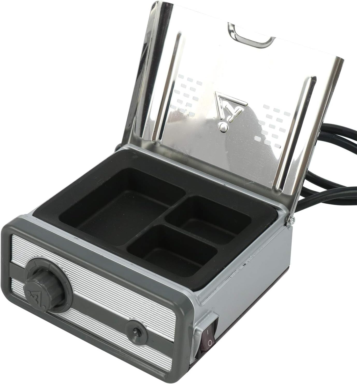 Dental Lab Equipment Analog Wax Heater Pot 3 Well Metal Soften Wax Fast Heating Analog Dipping Pot