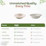 FOOGO Green 50 Sugarcane Bagasse Bowls 12oz Medium 6in Biodegradable view 5