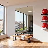 Inbenioso 72''x46'‘ Exercise Mirror for Home Gym Full Length, Garage Gym Wall Mirror, Large Workout Mirrors Frameless Tempered Glass for Gym, Yoga, Bedroom, Dance Studio, Living Room