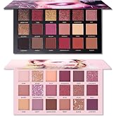 UCANBE 2Pcs Twilight Dusk &amp; Aromas Nude Eyeshadow Palette Makeup Set, Matte Shimmer Glitter Pressed Pearl All Highly Pigmented Blending Powder, Natural Velvet Texture Eye Shadow Kit