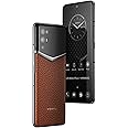 iVERTU Calfskin 5G Phone, Unlocked Smartphone, Secure Encrypted, 64MP Camera, 12+512G, 120Hz FHD+(1080 * 2400) OLED Display, Dual SIM, Fast Charge (Caramel Brown)