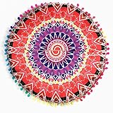 Indian Mandala Floor Pillows Round Bohemian Cushion